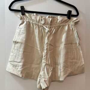 Open Edit paper bag style shorts